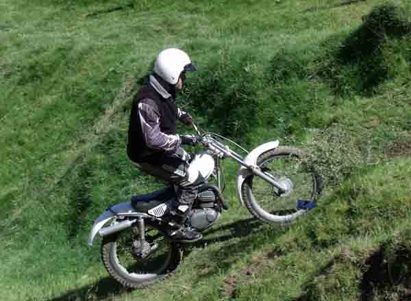 Waipara Classic Trials Ian Kimpton. Yamaha TY175